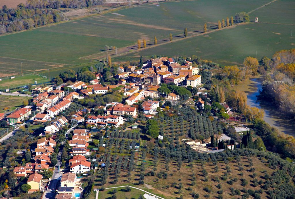 Vista aerea di Istia d'Ombrone